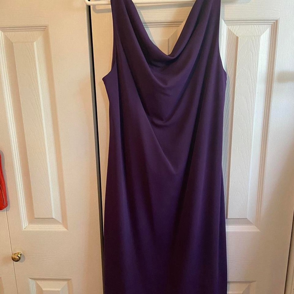Vintage express purple midi Sheath dress Size 9/10
